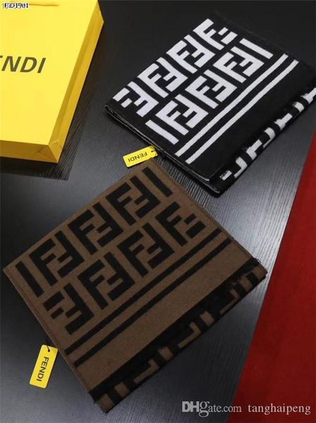 

wholesale new beautiful men's and women's autumn winter wool scarf letter scarf shawl size 180*30cm scarf without box, Blue;gray