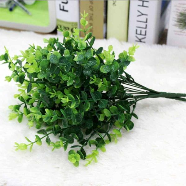 

green artificial leaves large eucalyptus leaf plants wall material decorative fake plants for home shop garden party decor