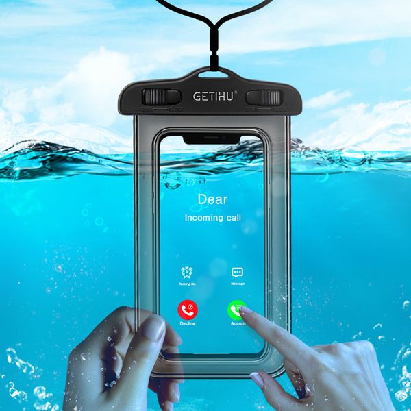 

waterproof mobile phone case for iphone x xs max xr 8 7 samsung s9 clear pvc