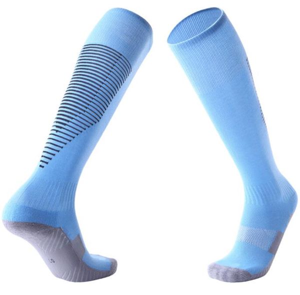 Diz futbol çorap üstü erkekler Yetişkin çocuklar kaymaz rahat dayanıklı spor çocuk spor yakuda havlu alt uzun tüp çorap kalınlaşmış