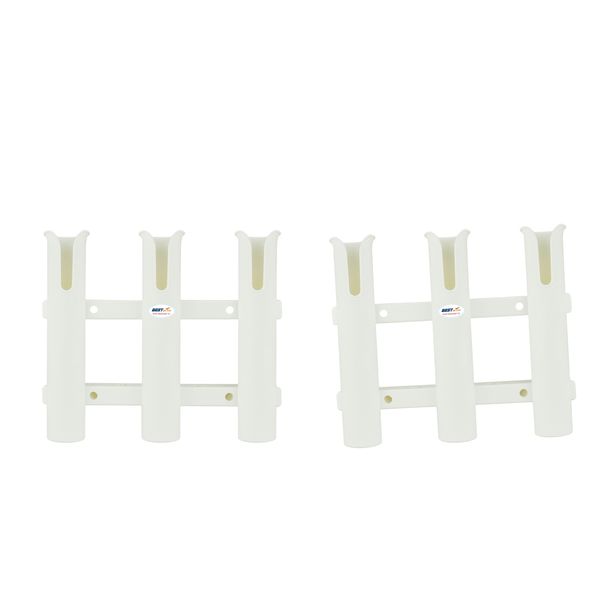 

2pieces 3tubes fishing rod holder pole mount bracket for marine fishing boat