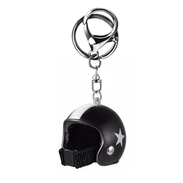 

1pcs pentacle motorcycle hat knight safety hat helmet model keychain creative car accessories pendant gadgets for auto interior
