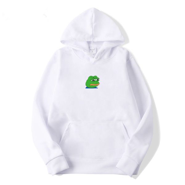 

sad tearing frog print women hoodies casual long sleeve sweatshirts women 2019 winter harajuku hip hop streetwear women guards, Black