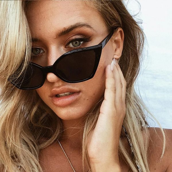 

2020 brand cat eye sunglasses woman leopard transparent shades vintage retro cateye women's fashion glasses oculos de sol uv400, White;black