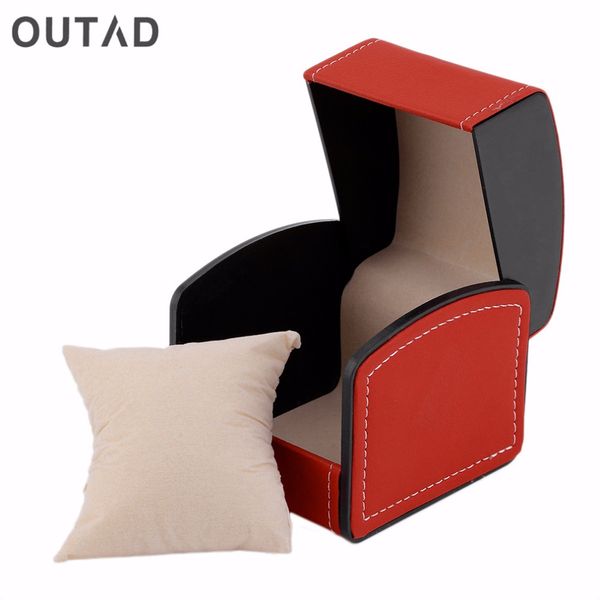 

new luxury watch box gift boxes genuine leather watch box with pillow packaging for bangle ring earrings wrist, Black;blue