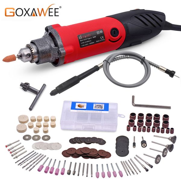

goxawee 240w electric drill dremel type electric grinder rotary tool mini grinder die for grinding metalworking drilling machine