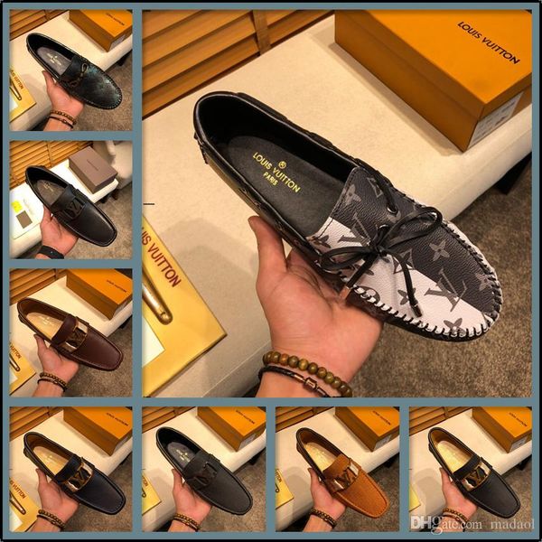 

20mc британский стиль квартиры men мокасины 2020 luxury men повседневная обувь мода мягкая мужской мокасины дышащий мужчины вождения обувь l, Black