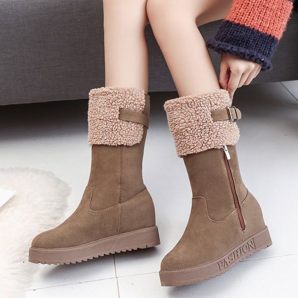 

mori literary booties wool mouth socks boots korean college wind soft bottom flat bare boots classic women's, Black