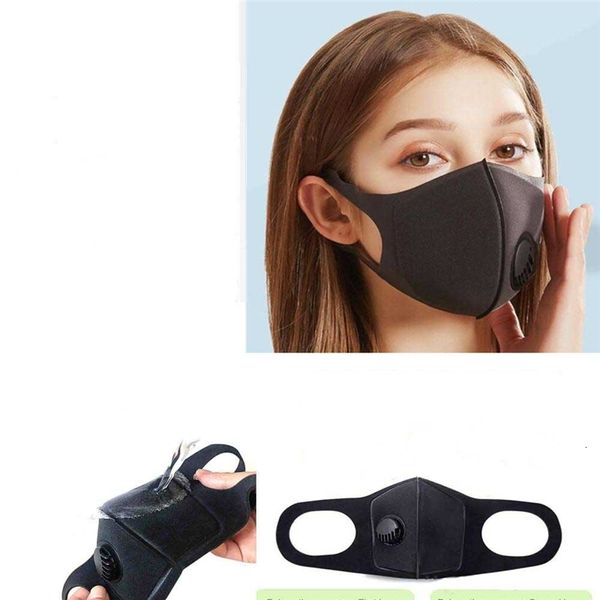 

dhl shipreusable mouth outdoor waterproof anti wind dust masks black cotton washable face mask sponge half facial shield x51u