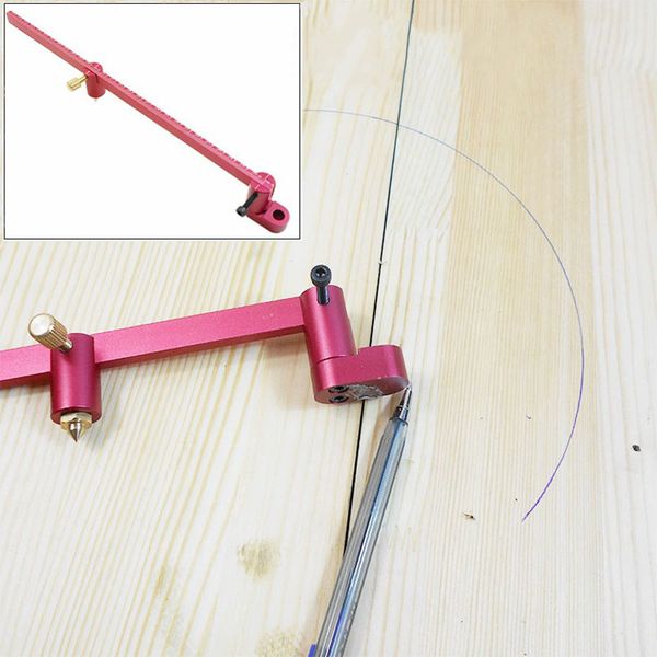 

woodworking center scribe self-centering compasses cross-line scribe carpenter ruler gauge round wooden ruler woodworking tool