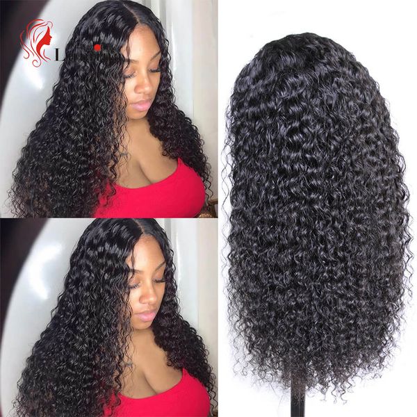 

6x6 lace closure wig deep wave wig curly human hair wigs lace wig pre-plucked with baby hair remy 180% density, Black