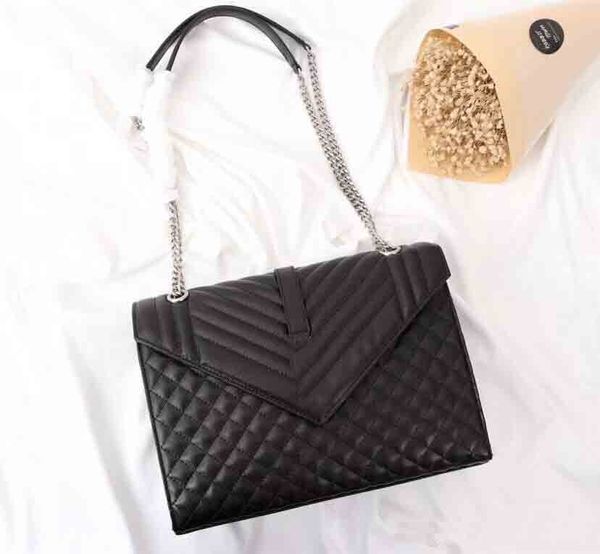 

2020ss real leather women's single shoulder bag chain bag hangbags luxury big shopping bag evening party shoulder bags 26681