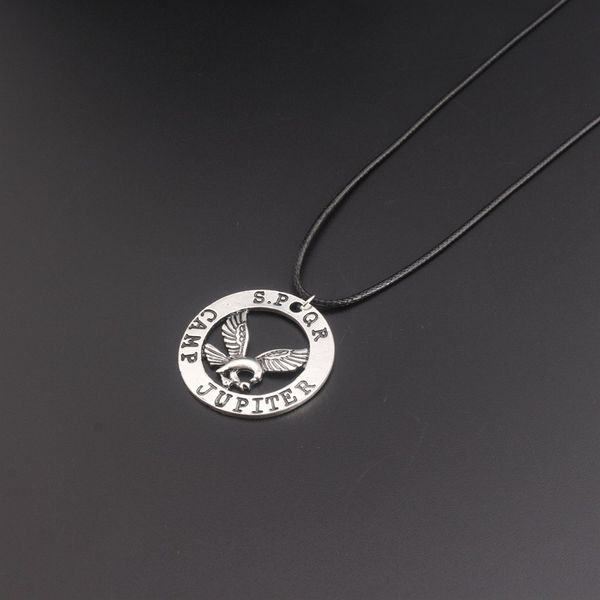 

Movie accessories hunger mockery bird Necklace CAMP JUPITWR SPQR letter Pendant