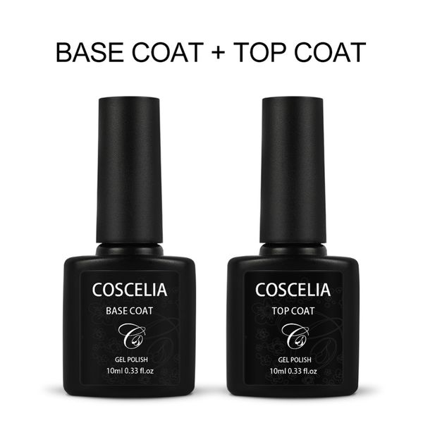 

coscelia base coat reinforcement uv gel polish ma nail varnish primer soak off no clean wipe sticky layer, Red;pink