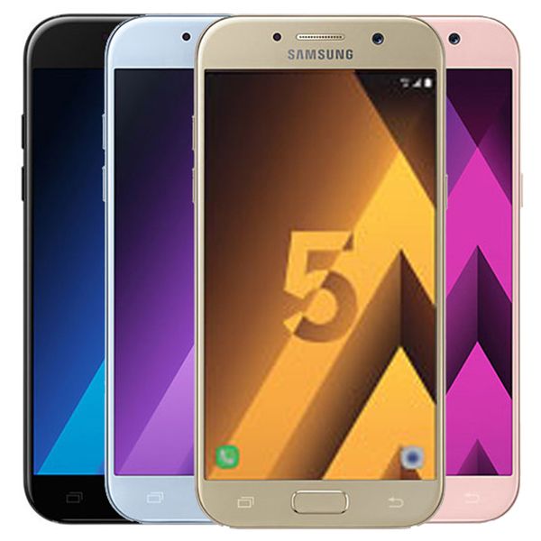 

refurbished original samsung galaxy a5 2017 a520f 5.2 inch octa core 3gb ram 32gb rom 16mp 3000mah 4g lte android smart phone dhl 10pcs