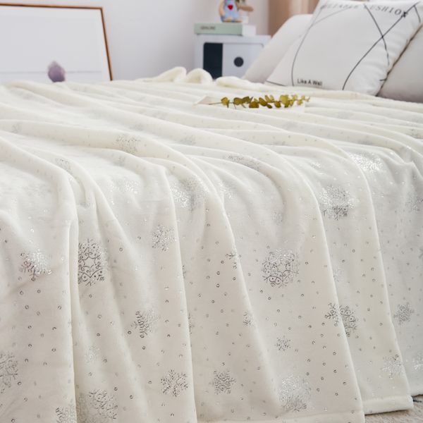 

230*250cm king size flannel blanket for double bed soft warm fluffy coral fleece bedspread winter plaid blankets