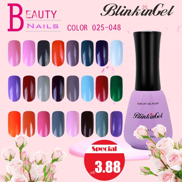 

blinkingel 1pcs multi gel nail polish set colours permanent nail varnish nailpolish with manail polish color in resin 15ml
