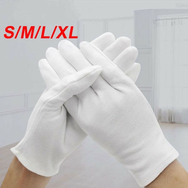 

6 pairs white gloves inspection cotton work gloves jewelry lightweight hight quality, Blue;gray