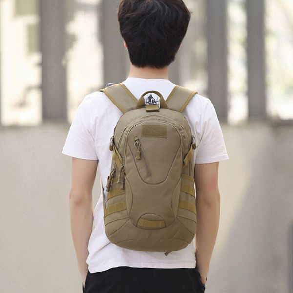 

breathable solid day packs climbing travel men backpack zipper soft casual large capacity outdoor sports hiking storage fashion