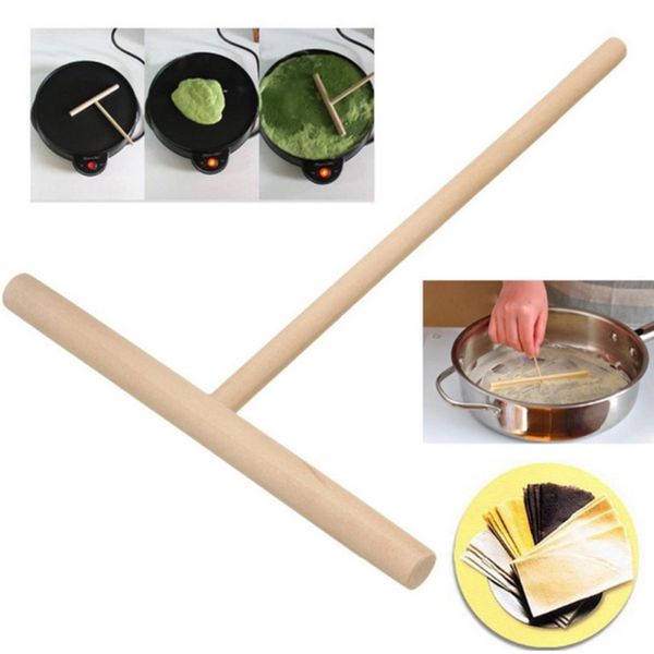 

wooden quiche scraper pancake rake batter spreader cooking tools diy batter kitchen gadget gadgets for cooking other kitchen dining bar