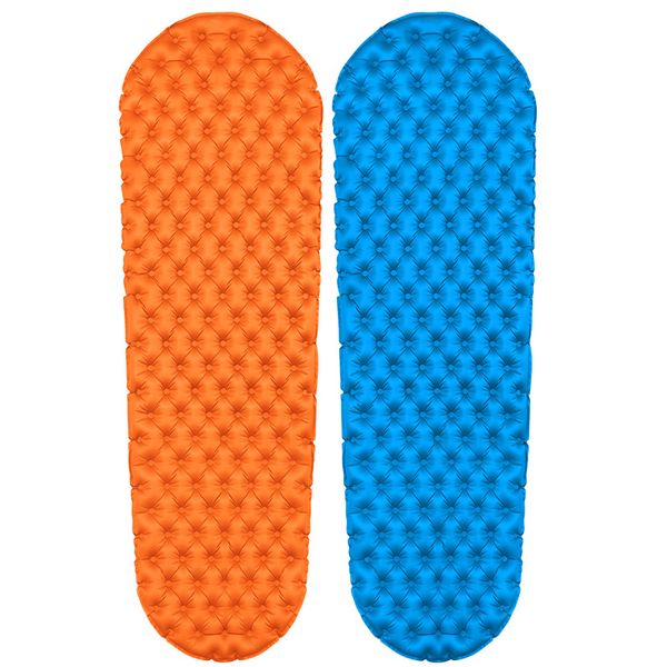 

outdoor inflatable mattress ultralight camping mat 190*60*5.6cm nylon tpu folding bed for hiking picinc tent air sleeping mat