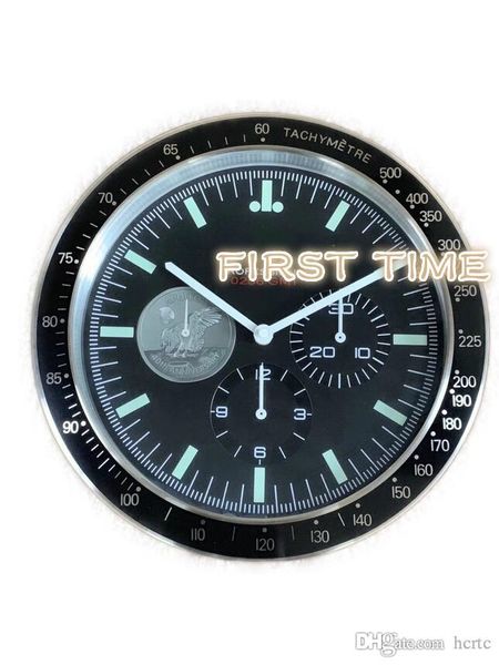 

home decor wall clock modern design brand new stainless steel luminous face calendars ft-rlx-mm005