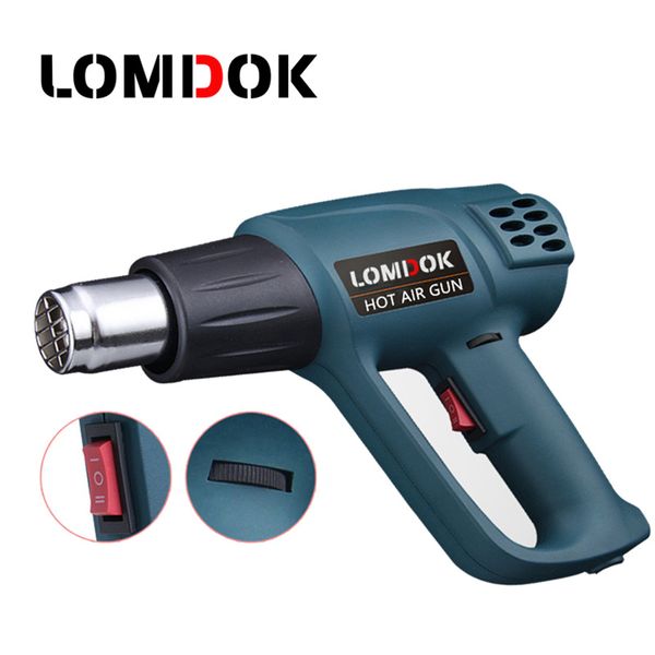 

ok temperature adjustable 2000w industrial electric heat gun hand air gun for wallpaper paint stripping car hair dryer