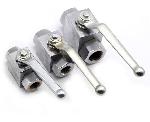 

g 1" hydraulic high pressure ball valve two position three ways stainless steel 7250psi