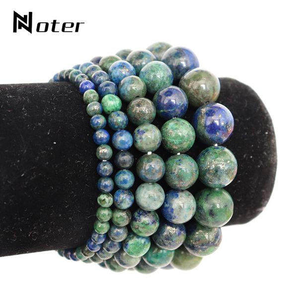 

trendy peacock lapis lazuli stone bracelet for women men multicolor smooth round beads brazalete yoga life energy braclet joyas, Red;blue