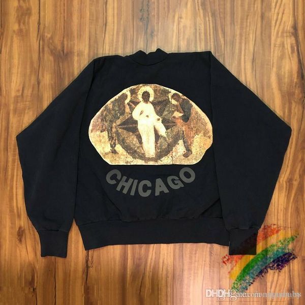 

painting crewneck sweatshirts men women 1 hip-hop, Black