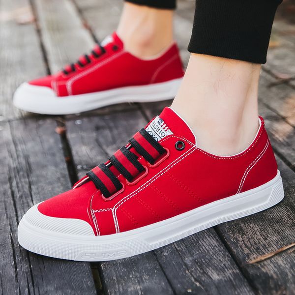

shoes men sneakers summer shoe board shoe canvas casual han edition fashionable breathes y in summer, Black