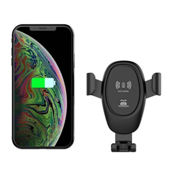 

d12 car wireless mount chargers car phone holder in air vent clip stand for all 4-6 inch phones