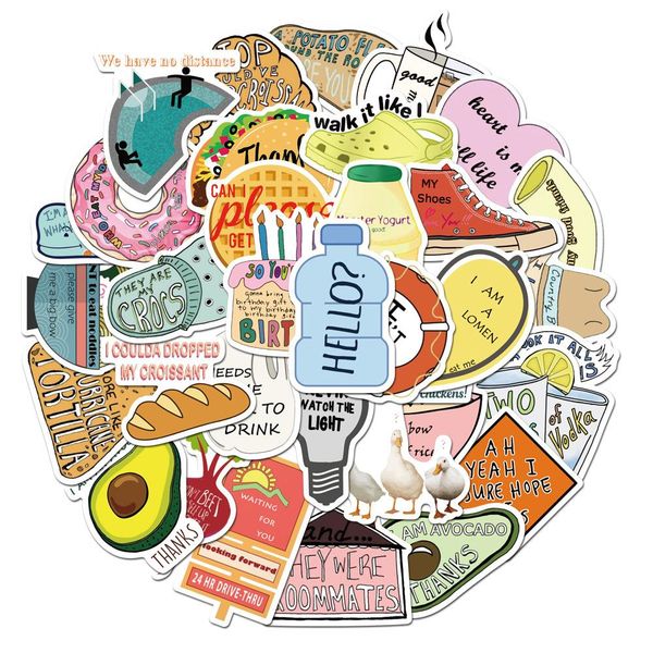 

new fujiman doodle sticker trolley suitcase guitar waterproof sticker stickers