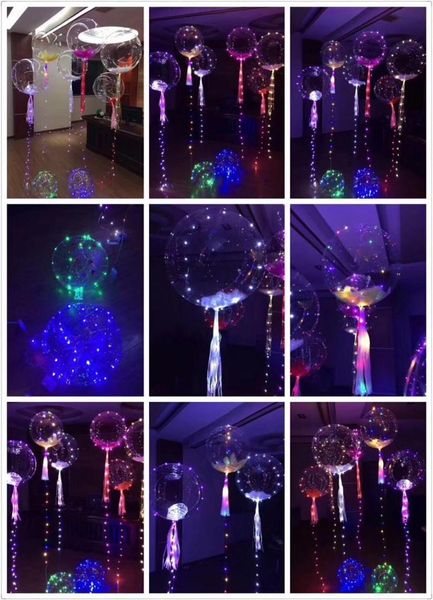 

2017 new light up toys led string lights flasher lighting balloon wave ball 18inch helium balloons christmas halloween decoration toys