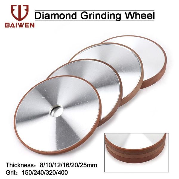

200mm diamond grinding wheel diamond disc sharpening blades 32mm hole for metal tungsten steel milling cutter tool