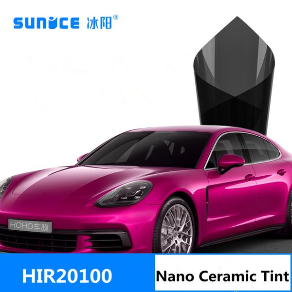 

2mil vlt 20% nano ceramic vehicle auto-car window self-adhesive stickers heat reduction protect privacy window tint