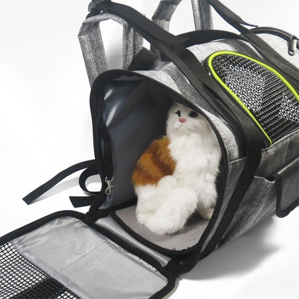 

pet portable dog travel outdoor luxury leather carrier foldable bag cat chihuahua carry pu dog tote shopping bag handbag vpajg, Red;black