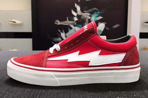 

8 colors revenge x storm old skool designer cavnas casual shoes womens men low cut red blue white black casual shoes lll