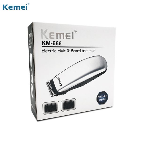 

kemei km-666 battery mini hair trimmer electric hair clipper cutter machine male beard barber razor ing