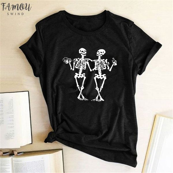 

women fashion graphic tees women polyester summer tees amp; black harajuku skull sister drink bear kawaii tee shirts, White