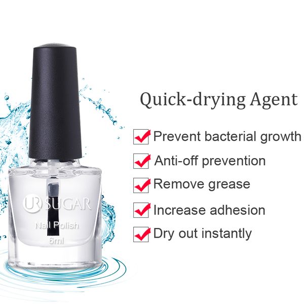 

ur sugar 6ml quick-drying agent nail polish clean increase adhesion anti-off prevention multi function nail art design tools