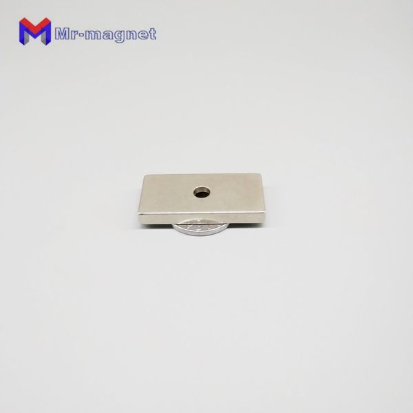 

imanes countersunk imanes 6pcs lot f 40x20x55 mm n35 strong square ndfeb magnet 402055mm neodymium magnets 40mmx 20mmx 5mm hole 5