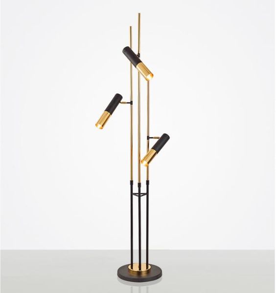 

nordic creative black led floor lamp living room restaurant standing lighting postmodern cafe bedroom simple vertical luminaires