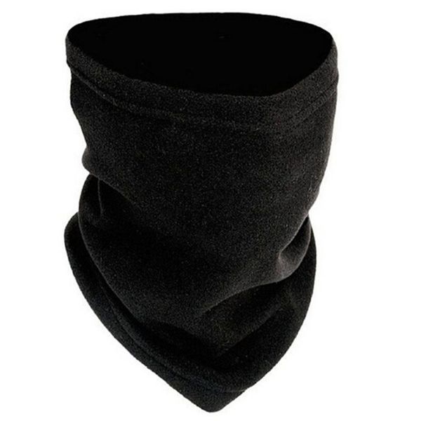 

high elastic fashion neck protector riding soft bicycle polar fleece windproof outdoor autumn winter warm cycling face mask, Black