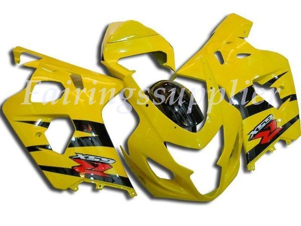 

new (injection molding) abs fairing kits fit for (suzuki gsxr 600-750) 2004 2005 gsx-r600 r750 k4 04 05 fairings set bold yellow