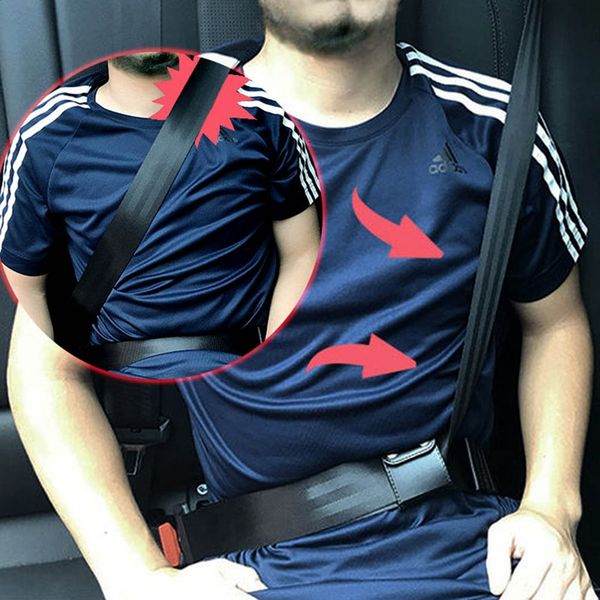 

2pcs/lot car seatbelt adjuster comfort auto shoulder neck strap positioner locking clip protector universal car seat belt safety