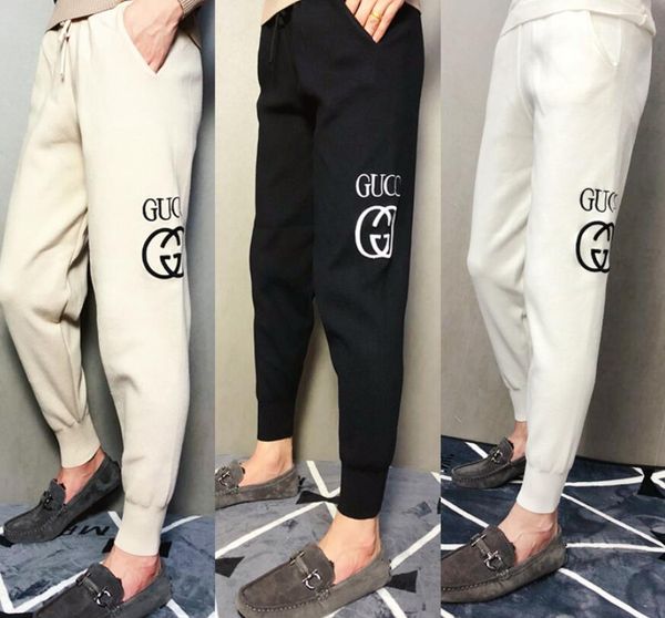 

G men letter embroidery weatpant de igner track jogging pant women yoga jogger track treetwear weat pant, Black