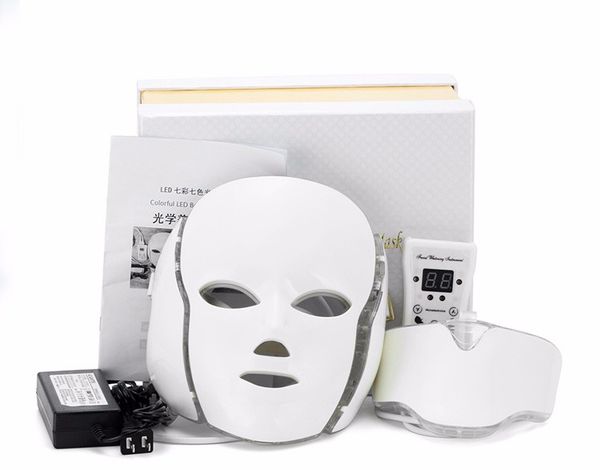 

7 color led facial mask micro-current led pn mask remove wrinkle acne skin rejuvenation face beauty machine