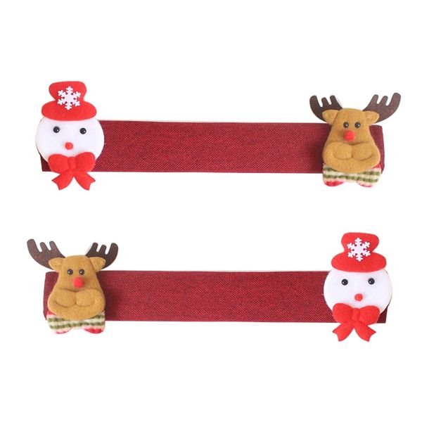 

christmas refrigerator gloves handle cover practical doorknob door handle cover double-door fridge gloves kitchen tools other household clea