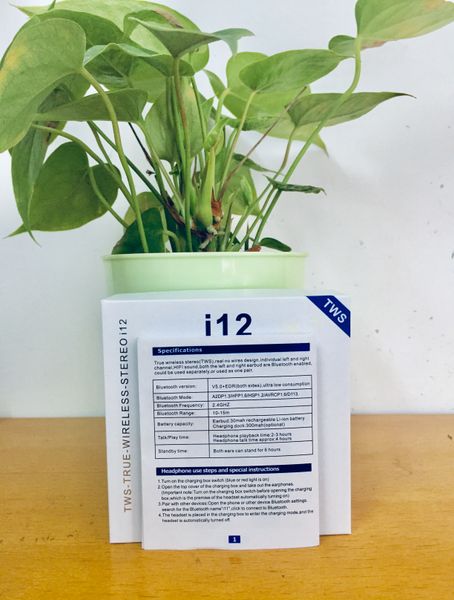 

i12 tws matte earbuds bluetooth 5.0 earphone smart touch wireless headphones with siri and pop up window